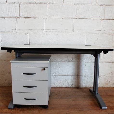 Compact Desk Grey 11065e Allard Office Furniture