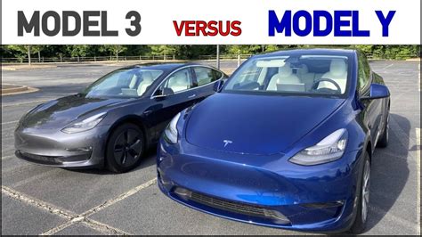 Tesla Model Y And Model 3 Comparisons Vehicle Height Youtube