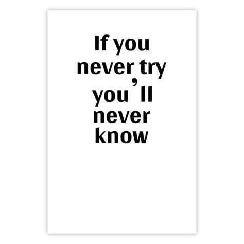 poster if you never try you ll never know [poster] posters