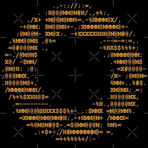 Aperture Science Ascii Logo On Black By Fbsarts Redbubble