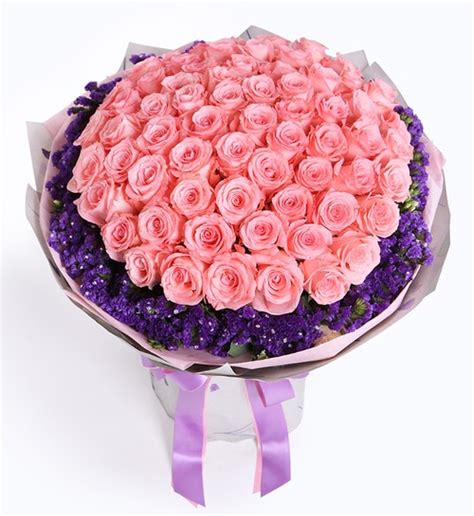 Check spelling or type a new query. 66 Stems Pink Rose & Dark Purple Statice - Angelic Flower