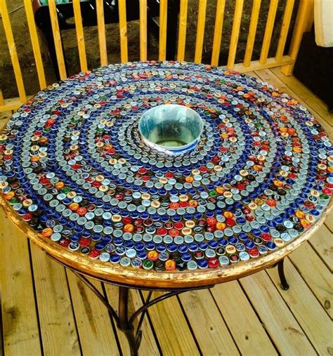 Diy Bottle Cap Table Diy Projects For Everyone