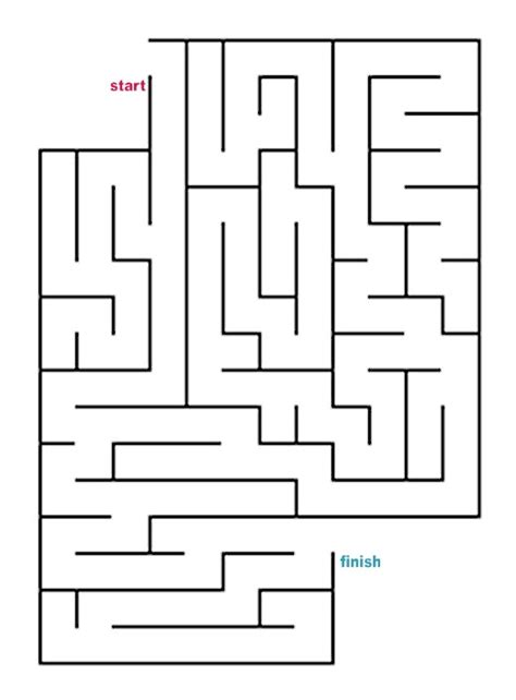 Mazes To Print Easy Cutout Mazes
