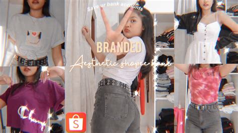 Aesthetic Shopee Haul Branded Sisa Expor Indonesia Youtube