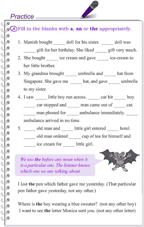 Grade 4 Grammar Worksheet