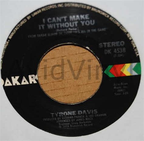 Tyrone Davis I Cant Go On This Way Records Lps Vinyl And Cds