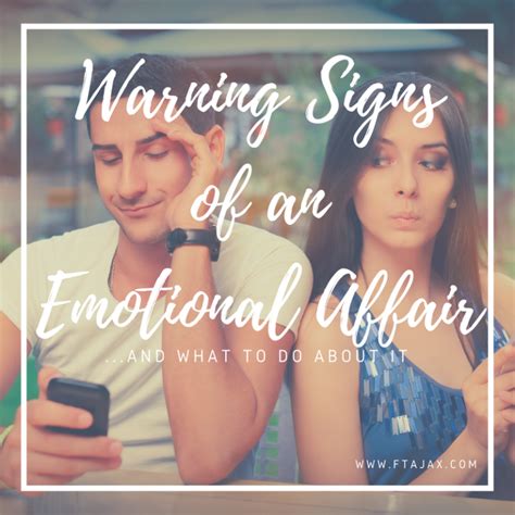 Warning Signs Of An Emotional Affairand What To Do About It
