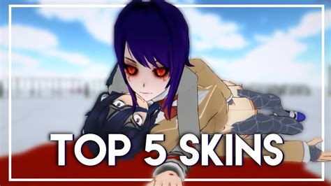 Yandere Simulator Top 5 Skins Youtube