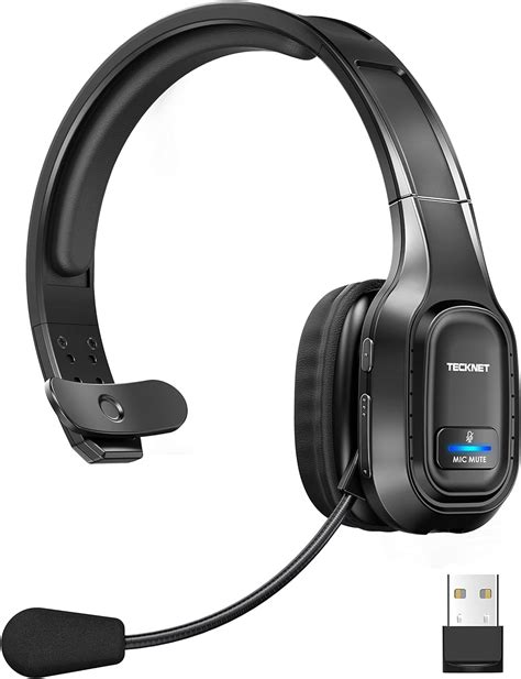 Tecknet Trucker Bluetooth Headset With Microphone Noise Cancelling