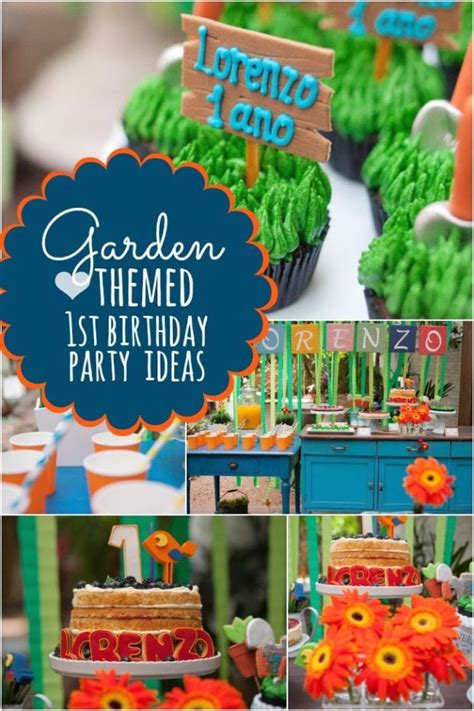 A Garden Themed Boy's First Birthday Party | Spaceships and Laser Beams