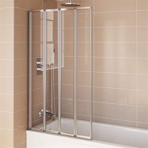 Mm Modern Pivot Folding Bath Shower Glass Screen Reversible Door