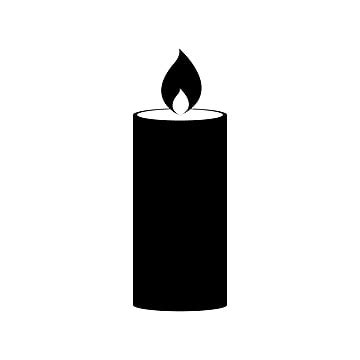 Candle Clip Art Black And White