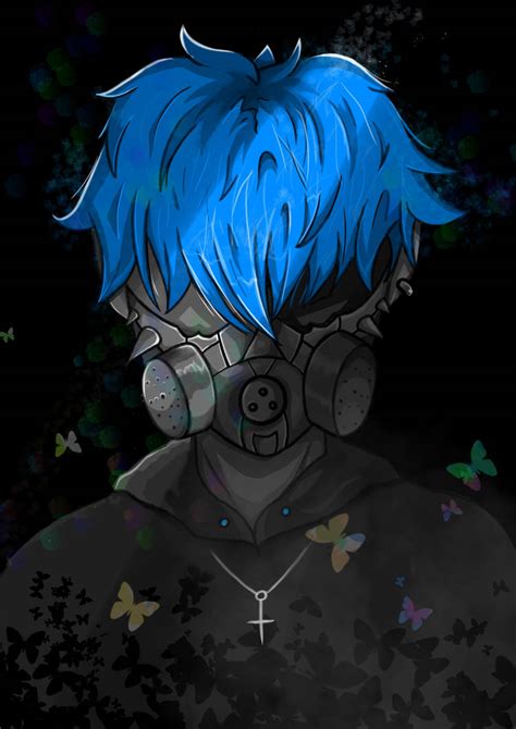 Blue Anime Boy Art By Kookie88 On Deviantart