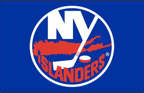 The new york islanders logo is one of the nhl logos and is an example of the sports industry logo from united states. New York Islanders Primary Dark Logo - National Hockey League (NHL) - Chris Creamer's Sports ...