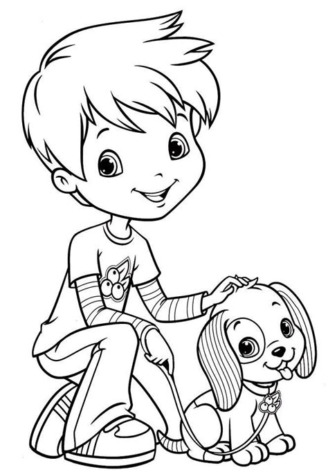 Strawberry shortcake dog coloring pages. Pin by Lina Daniuleviciene on Frutillitas Fresita ...