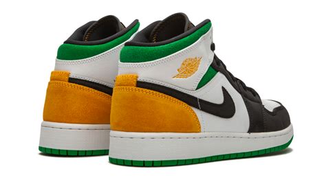 Wild spring leaf wildflower isolated. Jordan 1 Mid SE White Laser Orange Lucky Green (GS ...