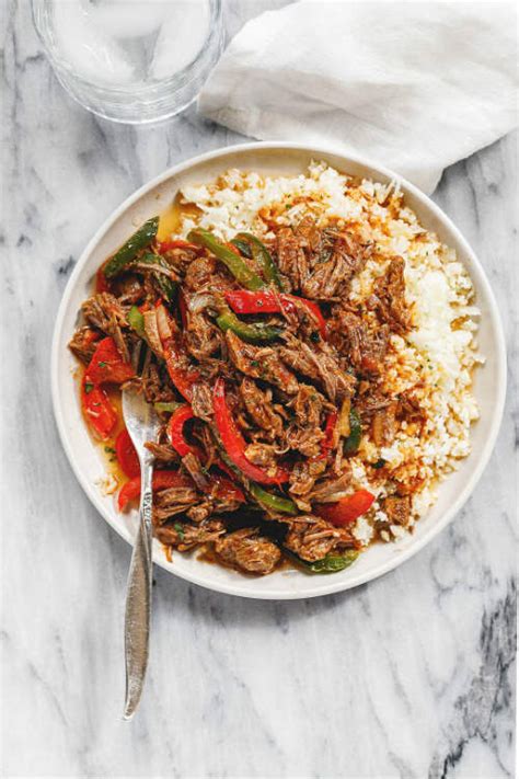 Shredded chicken in the crock pot print recipe. CROCK-POT STEAK FAJITA - Best Crafts and Recipes
