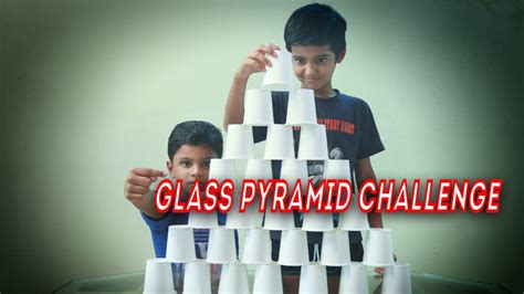 Glass Pyramid Challenge🤣 Youtube