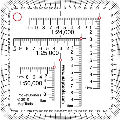 Utm Ruler For Topographic Maps Map Tools Amazonca Office Products