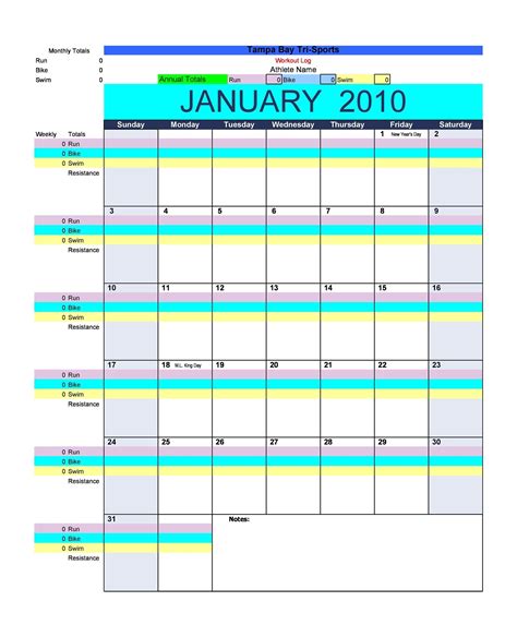 Universal 30 Day Free Fillable Blank Template Workout In 2020 Workout