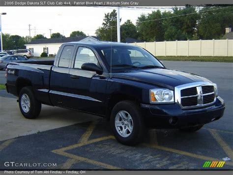 Every used car for sale comes with a free carfax report. 2006 Dodge Dakota SLT Club Cab 4x4 in Patriot Blue Pearl ...
