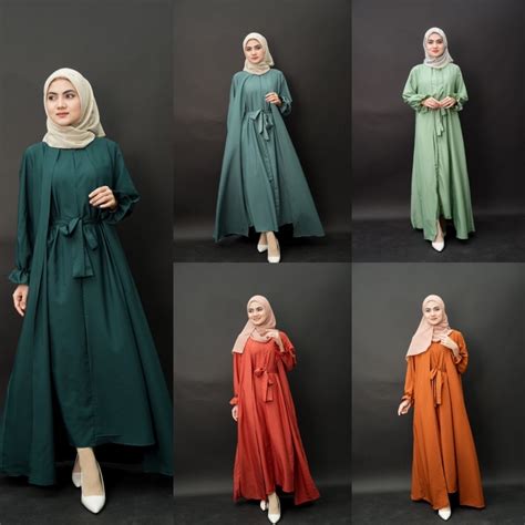 [new arrivals] eid ramadan fashion muslim jubah abaya dress kaftan shopee malaysia