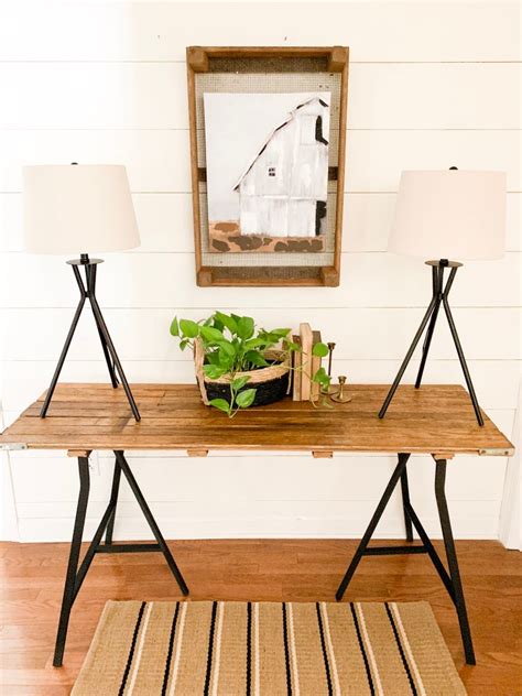 Get the best deals on farmhouse console tables. Modern Farmhouse Console Table and Decor | Bless This Nest