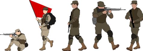 Siluet Tentara Indonesia - Arini Gambar