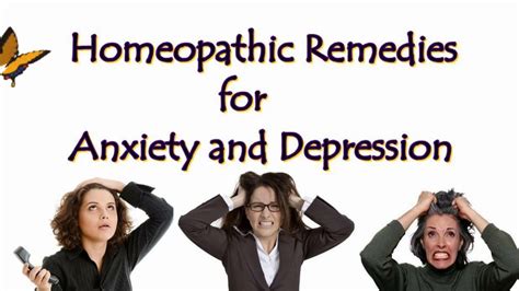 Homeopathic Remedies For Anxiety And Depression Cure Treatment Youtube