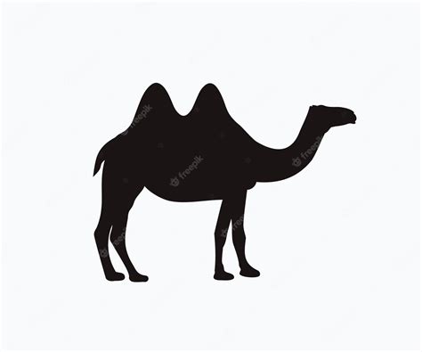Premium Vector Camel Icon Silhouette Stock Vector Dromedary Bactrian
