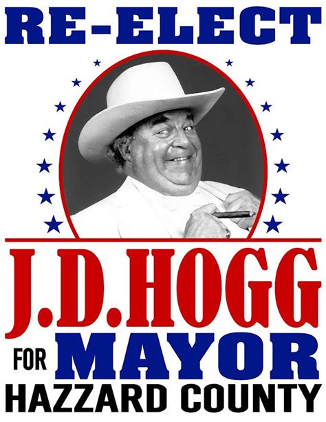 Re Elect Boss Hogg Print 22x17 Cooters Place
