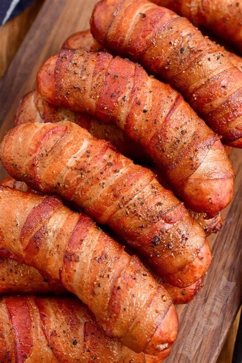 Bacon Wrapped Smoked Sausage Grilling Smoking Living