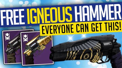 Destiny 2 Free Igneous Hammer Easy Trials Tokens And God Rolls