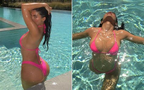 Kylie Jenner Serves Fierce Sexiness In A Teeny Tiny Hot Pink Bikini
