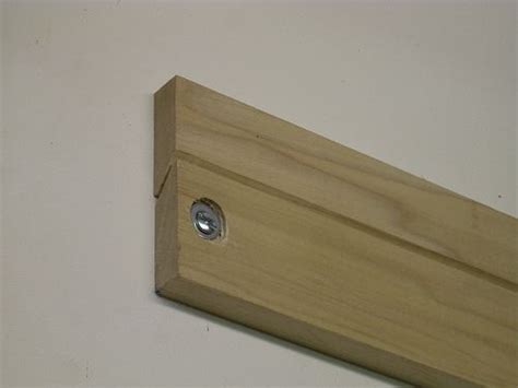 If you intend to use a french cleat hanging system, plan your project accordingly. French cleat shelf