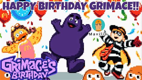 Happy Birthday Grimace Grimaces Birthday Mcdonalds Krools Toys Game