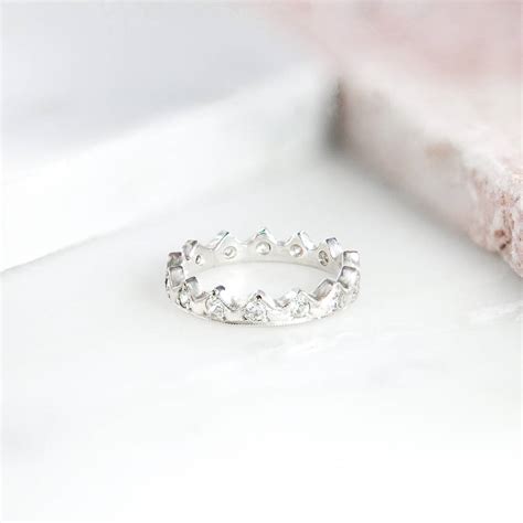 Diamond Crown Ring By Audrey Claude Jewellery