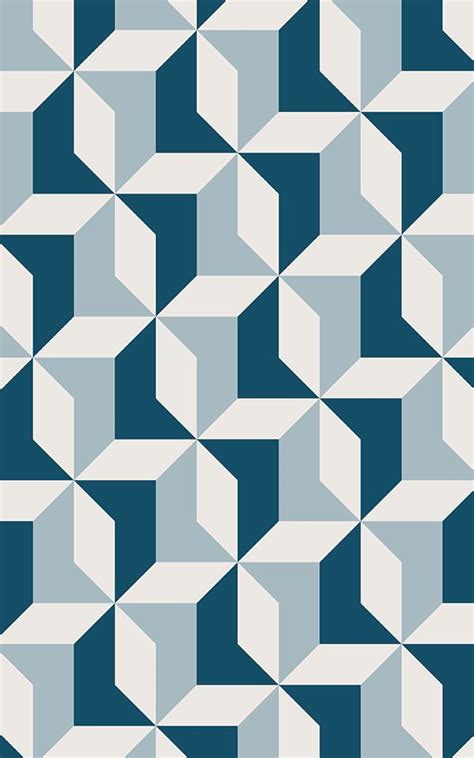 This removable wallpaper is easy to apply and easy to remove, ideal for revamping a drab space, hidden nook, or brightening up the loo! Blue Geometric Wallpaper | Abstract Design ...