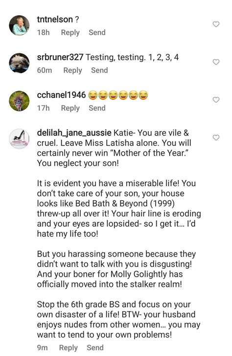 With Out A Crystal Ballz On Twitter Someone Sent Me These Hilarious Comments On Katiejoy Ig