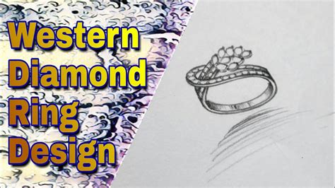 How To Draw Western Wedding Ring How To Draw A Ring Design How To