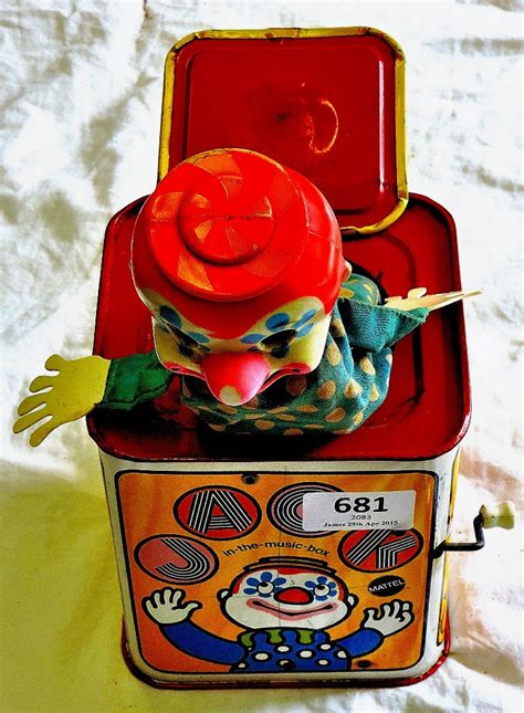 Mattel Jack In The Music Box Plays Pop Goes The Weasel 1968
