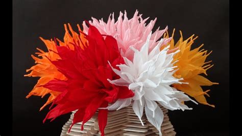 Tissue paper flowers how to make. How to make beautiful GIANT Tissue Paper Flowers - YouTube