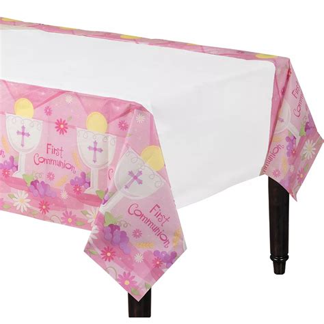 Girls First Communion Paper Table Cover 54in X 102in Party City