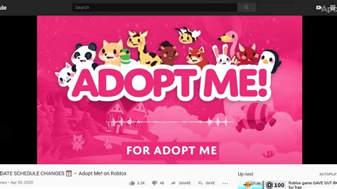 Here, in this place you will get all the updates about the codes and rewards associated on its redemption. Adopt Me Yt Channel Post : Adopt Me No More Friday Update! - YouTube