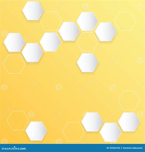 Abstract Hexagon Bee Hive Background Stock Vector Illustration Of