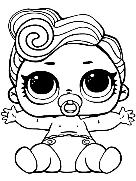 Lol Omg Pink Baby Coloring Page