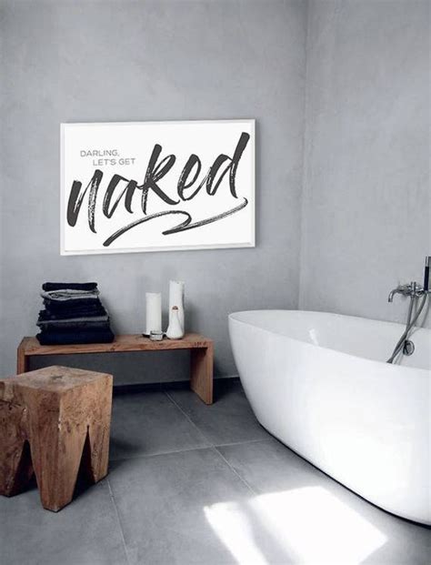 Lets Get Naked Get Naked Bathroom Print Bedroom Print Etsy