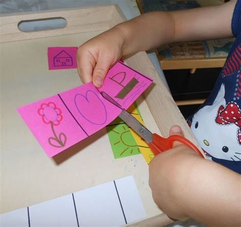 Activités Montessori : apprendre à découper avec des ciseaux (3) | Bout