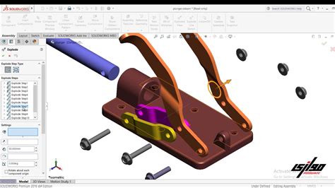 Solidworks Tutorial How To Make Exploded And Collapse Animation Video