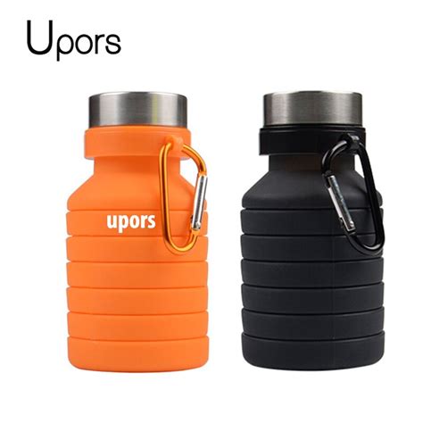 The collapsible foldable water bottle with carabiner requires a minimum quantity of 150 pieces. UPORS 550ML Outdoor Folding Sport Water Bottle Portable ...